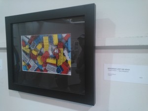Mondrian Lost His Head colored pencil artwork