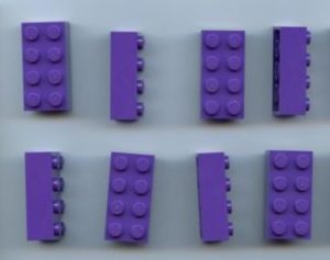 standard LEGO brick 2 x 4